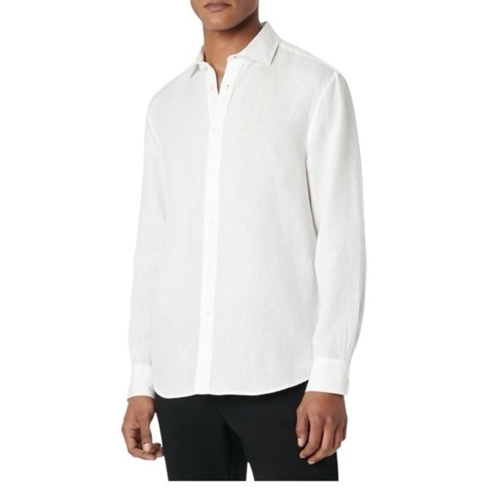 Bugatchi Super Fine Cotton Dress Shirt in White Size 16 41 NWT